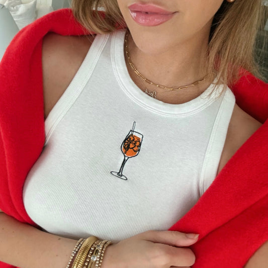 Embroidered Spritz Tank