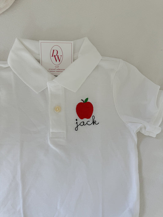 Boys Polo Apple with Name